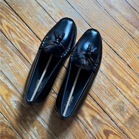 GH BASS WEEJUN TASSEL LENNOX LEATHER LOAFER - Brand New - Size 10W - Picture 5 of 8
